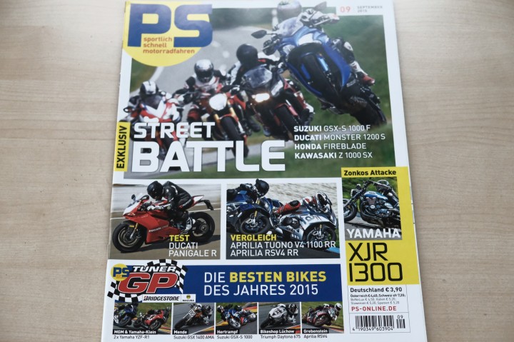 Deckblatt PS Sport Motorrad (09/2015)